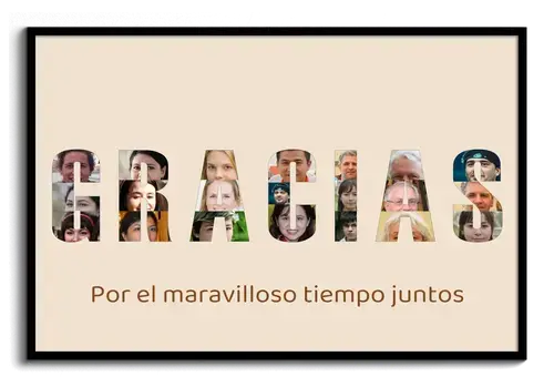 Regalo de despedida companero con espacio para firmas
