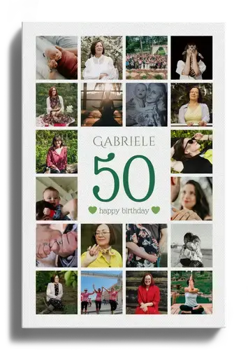 Collage de fotos número 50 cumpleaños