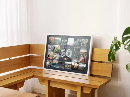 Collage de fotos número 50 cumpleaños