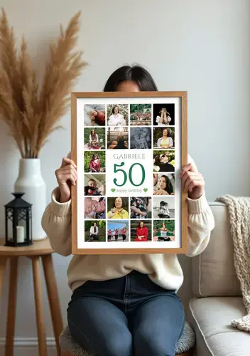Collage de fotos número 50 cumpleaños