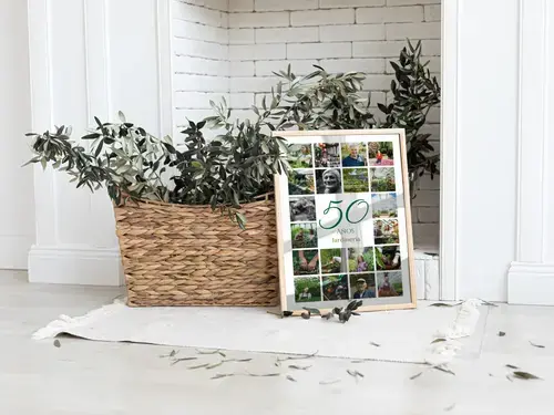 Collage de fotos número 50 aniversario de empresa