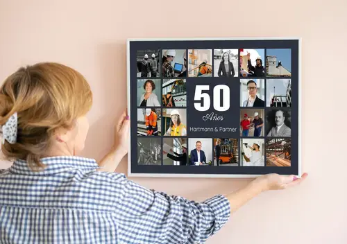 Collage de fotos número 50 aniversario de empresa