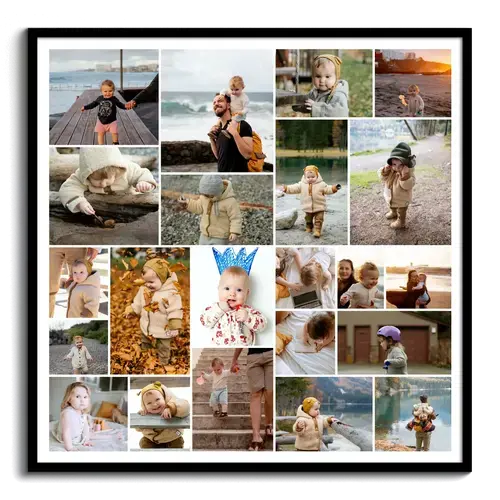 Crea tu póster collage familiar con fotos inolvidables