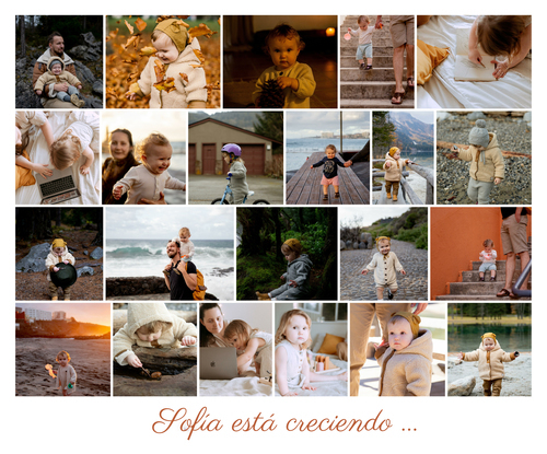 Crea una hermosa collage infantil: recuerda tus momentos favoritos