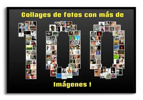 Crea tu Collage Fotográfico "100" de aniversario con más de 100 imágenes