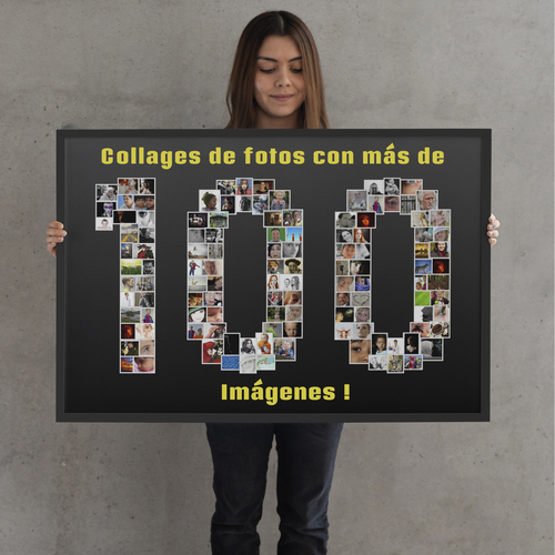 Crea tu Collage Fotográfico "100" de aniversario con más de 100 imágenes