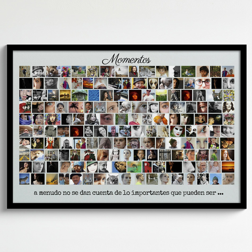 Crea tu collage único de momentos: personaliza con tus fotos y texto especial