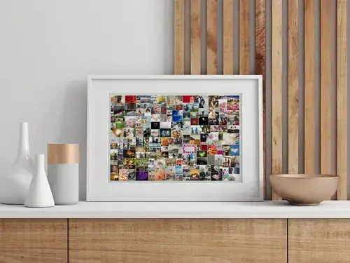 Collage de boda creativa con hasta 200 fotos