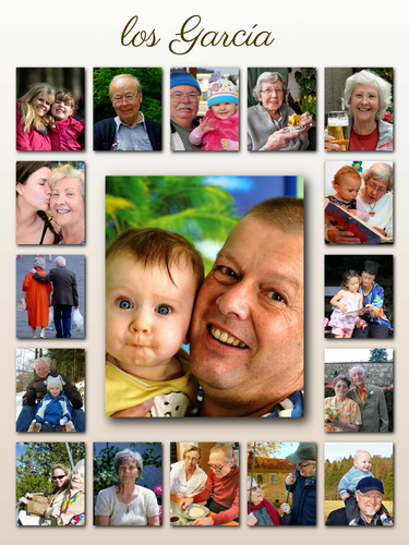 Crea tu poster collage familiar personalizado como regalo único