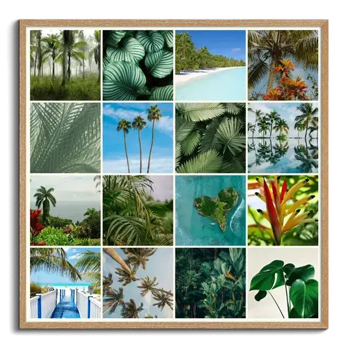 Collage Premium: Plantas Tropicales y Palmeras