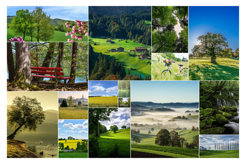 Collage de fotos de paisajes: crea el tuyo con impresión premium ahora