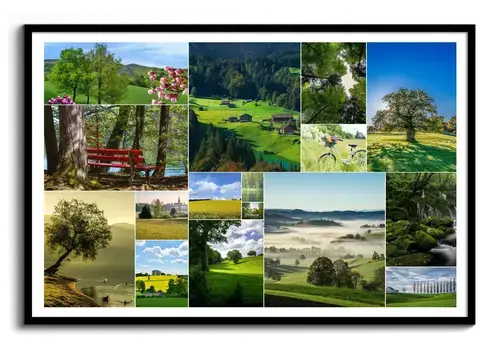 Collage Premium: Paisajes Naturales y Estaciones