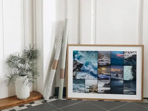 Natur y clima: Niebla y tormentas en collage