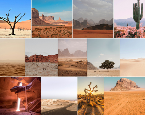 Crea tu collage de naturaleza: dunas, glaciares y cuevas de hielo con impresión premium