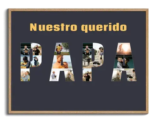 Collage mamá/papá y abuelos con letras con fotos