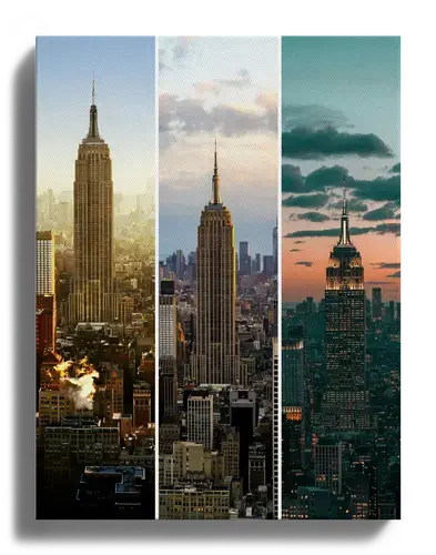 Collage de fotos de viajes urbanos