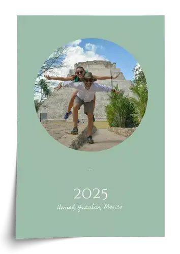 Collage de viajes con fondos y paspartú