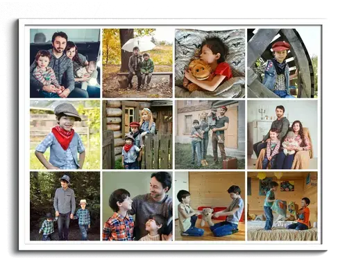 Fotocollage como Cuadricula dispuesta libremente configurable