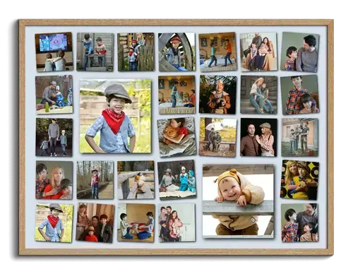 Collage con fotos destacadas del album familiar