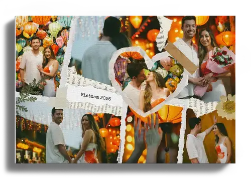 Collage scrapbook de vacaciones personalizada