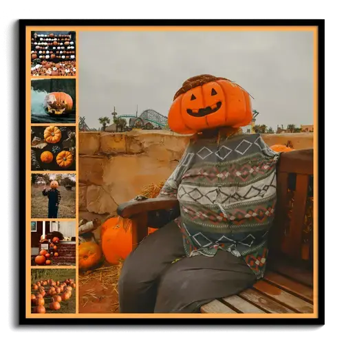 Collages de Halloween: Familias, niños y decoraciones