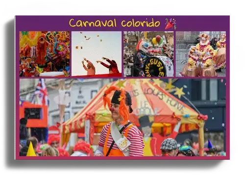 Collage de fotos de Carnaval personalizable