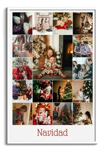 Navidad: Collage de Fotos con Familia y Amigos