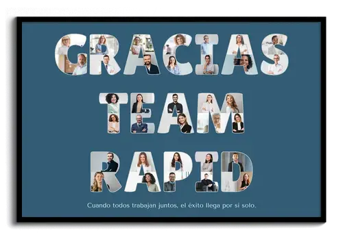 Collage Personalizada "GRACIAS EQUIPO RAPID"