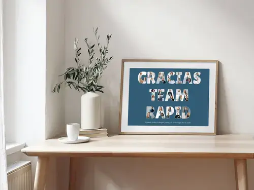 Collage Personalizada "GRACIAS EQUIPO RAPID"