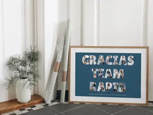 Collage Personalizada "GRACIAS EQUIPO RAPID"