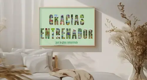 Collage personalizada "GRACIAS ENTRENADOR"