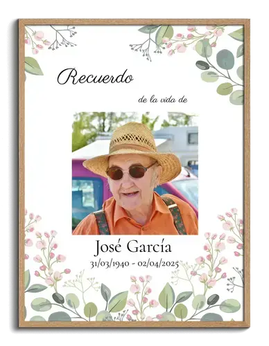 Foto de Recuerdo: Homenajea la Vida de Tu Ser Querido