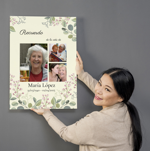 Crea tu Collage de Recuerdo - Lienzo Elegante y Personalizable