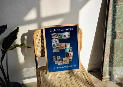 Collage de número '5' personalizada con fotos