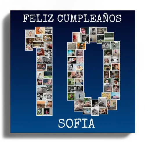 Crea un collage "10 años" con tus fotos: perfecto para aniversario o celebración