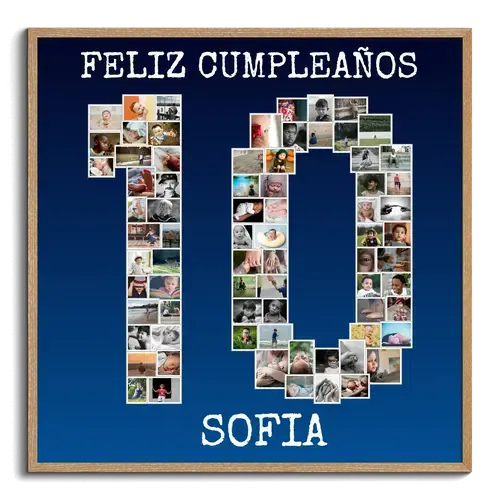 Crea un collage "10 años" con tus fotos: perfecto para aniversario o celebración