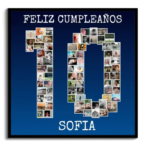 Crea un collage "10 años" con tus fotos: perfecto para aniversario o celebración
