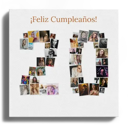 Collage de Fotos "20" Personalizada