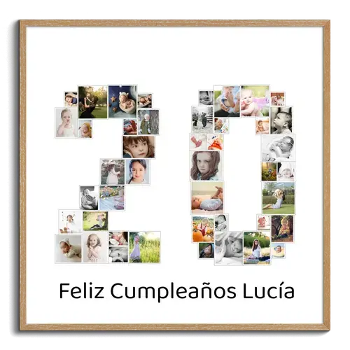 Collage de Fotos "20" Personalizada
