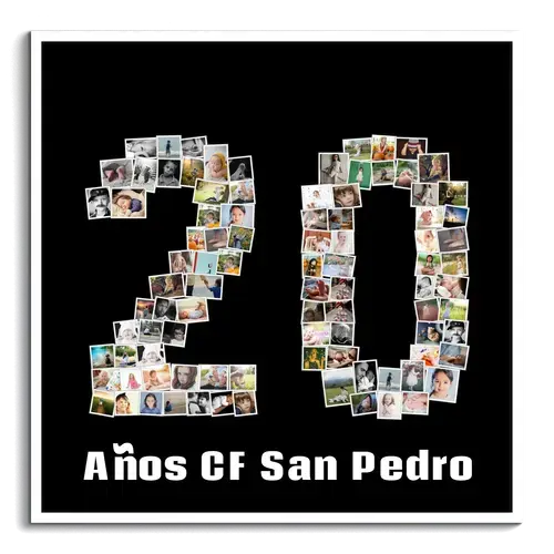 Collage de Fotos "20" Personalizada