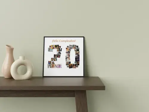 Collage de Fotos "20" Personalizada