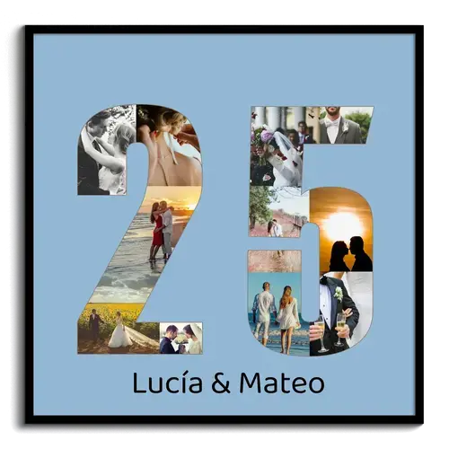 Crea tu collage de fotos para aniversarios: Regalo personalizado número 25