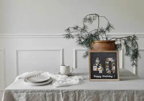 Collage de fotos "40" personalizable