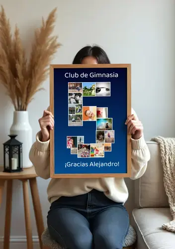 Collage de Fotos en Número Personalizado