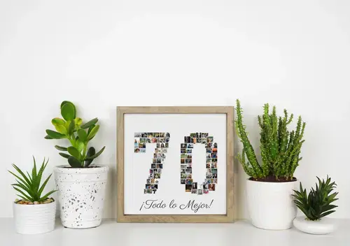 Collage de Fotos en Número Personalizado