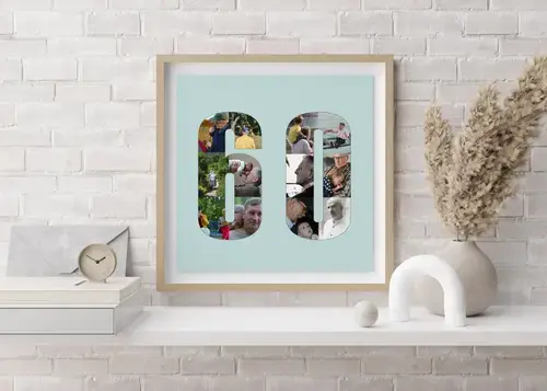 Fotocollage '60' personalizada con fotos