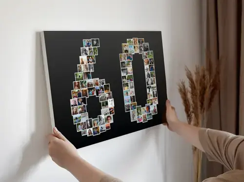 Fotocollage '60' personalizada con fotos