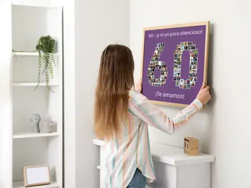Fotocollage '60' personalizada con fotos