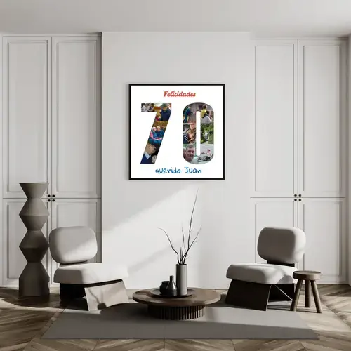 Collage de Fotos "70" Personalizable