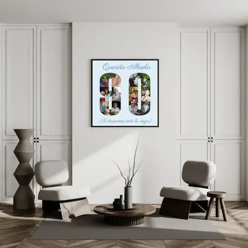 Collage personalizada de números con fotos